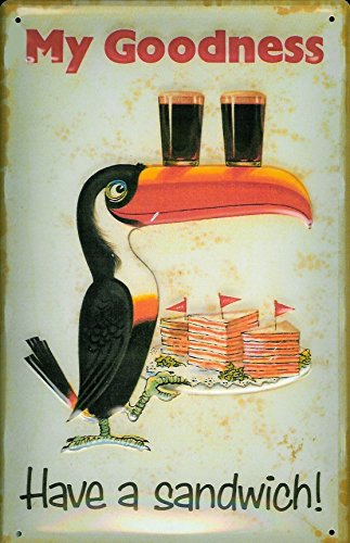Guinness Blechschild - Have a sandwich - 20x30cm Nostalgieschild Retro Schild Metal tin sign von Heart of Ireland