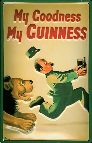 Guinness Blechschild - My goodness my Guinness - 20x30cm Nostalgieschild Retro Schild Metal tin sign von Heart of Ireland