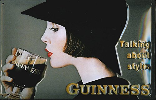 Guinness Blechschild - Talking about style - 20x30cm Nostalgieschild Retro Schild Metal tin sign von Heart of Ireland