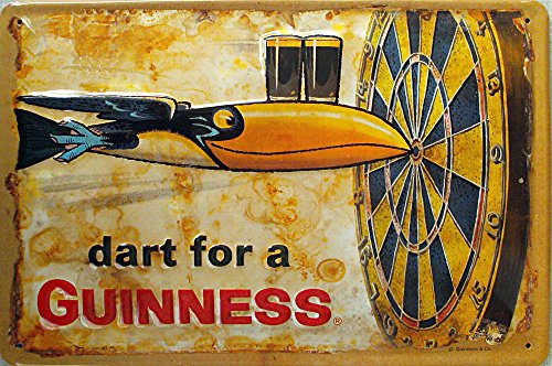 Heart of Ireland Guinness - Dart for a Guinness Blechschild, 30 x 20 cm von Heart of Ireland