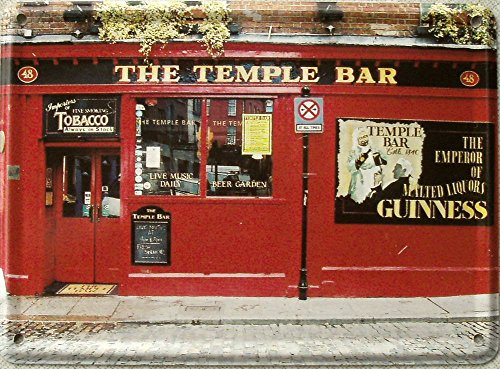 Heart of Ireland Mini-Blechschild The Temple Bar, 11 x 8 cm von Heart of Ireland