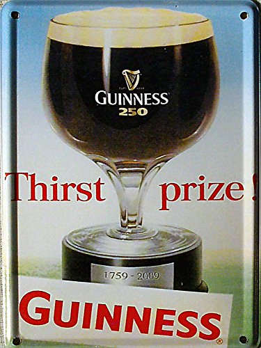 Mini-Blechschild Guinness - Thirst Prize, 8 x 11 cm von Heart of Ireland