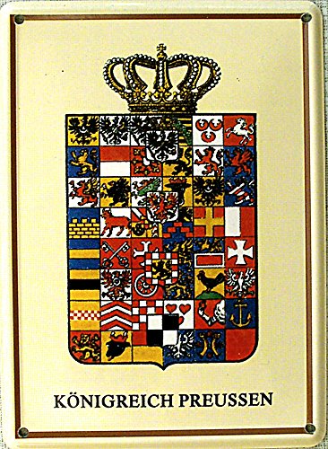 Heart of Ireland Mini-Blechschild Königreich Preussen, 8 x 11 cm von Heart of Ireland