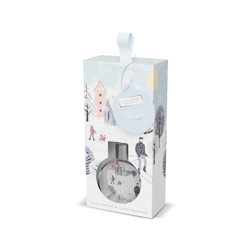 HEART & HOME - Raumduft für zu Hause – Duftspender Batônnets Frosted Flocken – 70 ml – Geschenk, Dekoration und Duft für Zuhause – Glasflasche von Heart & Home