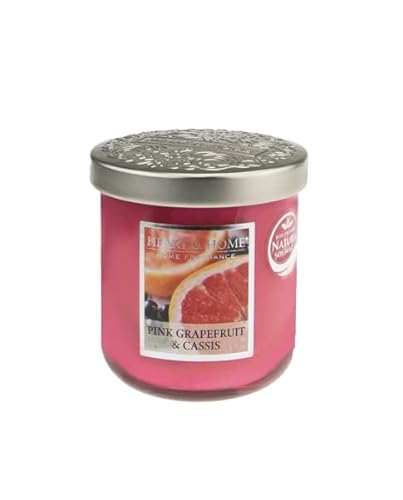 Heart & Home Duftkerze, klein, 115g, Pink Grapefruit & Cassis Inhalt: 0.115 Kilogramm (217,30 € * / 1 Kilogramm) von Heart & Home