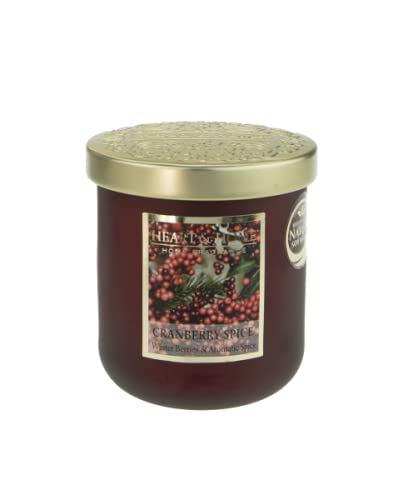 Heart & Home Grosse Duftkerze im Glas Duftnote Cranberry Spice 340g Inhalt: 0,34 Kilogramm (97,03 € * / 1 Kilogramm) von Heart & Home