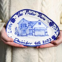 9 Größen Benutzerdefinierte Haus Platte Personalisierte Keramik Handbemalte Porträt Einzigartige Designs Blumenmuster Blume Dekorative Tablett 9 Größen Benutzerdefinierte Haus Platte Personalisierte Keramik Handbemalte Porträt Einzigartige Designs Blumenmuster Blume Dekorative Tablett von HeartEchoStudio