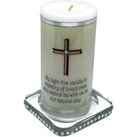 Hochzeit Absence Kerze Pink Cross Design in Liebevoller Erinnerung An Die Geliebten Menschen, Nicht Bei Ihnen Sein Können Hochzeit Absence Kerze Pink Cross Design in Liebevoller Erinnerung An Die Geliebten Menschen, Nicht Bei Ihnen Sein Können von HeartGiftDesigns