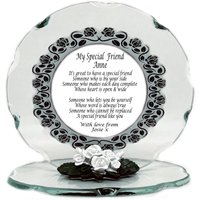 "Personalisierte "My Special Friend" Gedicht Geschliffene Glasplakette." "Personalisierte "My Special Friend" Gedicht Geschliffene Glasplakette." von HeartGiftDesigns