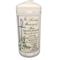 Personalisierte Erinnerungskerze Hochzeits-Erinnerungsgeschenk von HeartGiftDesigns