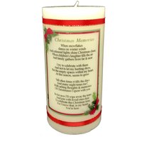 Weihnachtsgedenkkerze Mit Schönem Erinnerungsgedicht Weihnachtsgedenkkerze Mit Schönem Erinnerungsgedicht von HeartGiftDesigns