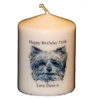 Personalisierte Yorkshire Terrier Kerze Hundeliebhaber Geschenk Personalisierte Yorkshire Terrier Kerze Hundeliebhaber Geschenk von HeartGiftDesigns