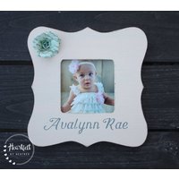 Baby Bilderrahmen - Benutzerdefiniertes Geschenk Für Neues in Über 30 Farben Macht Süßes Mädchen Oder Jungen Benutzerdefinierte Rustikale Rahmen von HeartfeltByHeatherDS