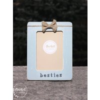 Besties Personalisierter Bilderrahmen Beste Freunde Rahmen Freundin Geschenk Distressed Rustikaler Für Freund Bff von HeartfeltByHeatherDS