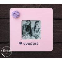 Cousine Bilderrahmen - Personalisierter Für Benutzerdefinierter in 30 Farben Makes Great Cousin Gift von HeartfeltByHeatherDS
