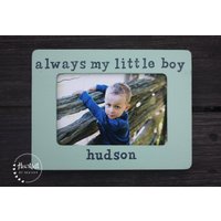 Custom Always My Little Boy Bilderrahmen - Personalisierter Baby Junge Neues Babygeschenk Werdende Mama Geschenk Sohn Von von HeartfeltByHeatherDS