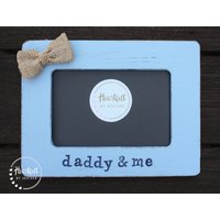 Daddy & Me Rahmen Personalisiert Bilderrahmen Erster Vatertag Geschenk Neuer Papa Vom Kind Benutzerdefinierter Fotorahmen Distressed Rustikal Für von HeartfeltByHeatherDS