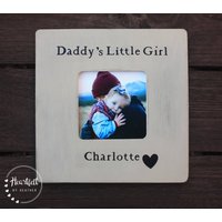 Erster Vatertagsgeschenk Von Tochter - Neuer Papa Benutzerdefinierter Bilderrahmen Papas Mädchen Rahmen Mit Namen Geschenk von HeartfeltByHeatherDS