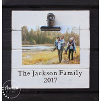 Familienfotorahmen - Klemmbrett Familie Bilderrahmen Personalisierte Familiengeschenke Andenken Erinnerung von HeartfeltByHeatherDS