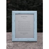 Gedicht Für Papa Einzigartiges Geschenk Zum Vatertag Bedrängt Rustikaler Rahmen Vater Von Tochter Der Braut von HeartfeltByHeatherDS