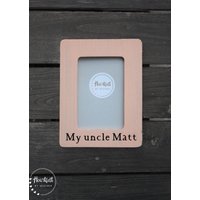 Onkel Rahmen - Personalisierter Bilderrahmen Für Macht Süßes Geschenk Von Nichte Oder Neffe 4x6 Benutzerdefinierter in 30 Farben von HeartfeltByHeatherDS