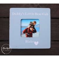 Personalisierte Papa Und Sohn Bilderrahmen - Geburtstagsgeschenk Erstes Vatertagsgeschenk Von Neues Geschenk Step Dad Rustikale Rahmen von HeartfeltByHeatherDS