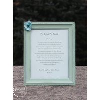 Personalisierte Schwester Hochzeitsgeschenke - Gedicht Home Decor Trauzeugin Geschenk Gerahmtes von HeartfeltByHeatherDS
