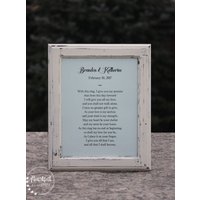 Personalisiertes Gerahmtes Hochzeitsversprechen - Geschenke Für Frauen Zum 1. Jahrestag Einzigartiges Hochzeitsgeschenk Paare Jahrestagsgeschenk von HeartfeltByHeatherDS