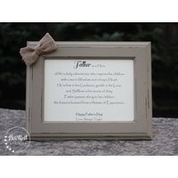 Vater Gedicht Für Papa Einzigartiges Geschenk Personalisierte Rahmen Geburtstag Von Sohn Oder Tochter Der Braut Bräutigam von HeartfeltByHeatherDS