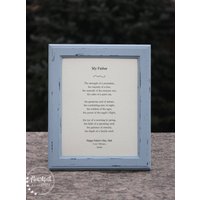 Vatertagsgedichte Geschenk Für Papa - Personalisiertes Gerahmtes Gedicht Vater Des Bräutigams, Braut Vatertagsgeschenk von HeartfeltByHeatherDS