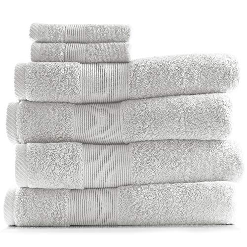 Hearth & Harbor 700 GSM Hand & Bath Collection - 100% Baumwolle Luxus Set aus 4 Badetuch - Ultra weich & saugstark Strand Spa & Bad Body Duschtücher 4 Waschlappen weiß Hearth & Harbor 700 GSM Hand & Bath Collection - 100% Baumwolle Luxus Set aus 4 Badetuch - Ultra weich & saugstark Strand Spa & Bad Body Duschtücher 4 Waschlappen weiß von Hearth & Harbor