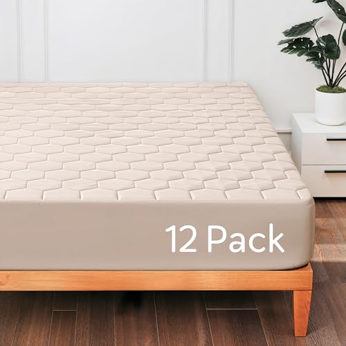 Hearth & Harbor Gesteppter Matratzenschoner für Doppelbett, XL, 100% wasserdicht, Matratzenschoner, für Studentenwohnheimzimmer, Tiefe Tasche, 20,3 cm – 53,3 cm, Beige/Creme, 2 Stück Hearth & Harbor Gesteppter Matratzenschoner für Doppelbett, XL, 100% wasserdicht, Matratzenschoner, für Studentenwohnheimzimmer, Tiefe Tasche, 20,3 cm – 53,3 cm, Beige/Creme, 2 Stück von Hearth & Harbor