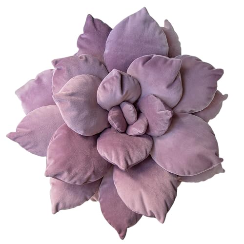 Hearthfire Hygge 3D großes Sukkulentenkissen, 43,2 cm, weiches Violettes Blattkissen, Blumenförmiges Kissen, Sukkulenten-Dekor, Kaktus-Kissen, flippiges Dekokissen, Kaktus-Plüsch, Sukkulentenkissen, Hearthfire Hygge 3D großes Sukkulentenkissen, 43,2 cm, weiches Violettes Blattkissen, Blumenförmiges Kissen, Sukkulenten-Dekor, Kaktus-Kissen, flippiges Dekokissen, Kaktus-Plüsch, Sukkulentenkissen, von Hearthfire Hygge
