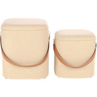 Hearthome & Living | Satz von 2 Poufs Arabella von Hearthome & Living