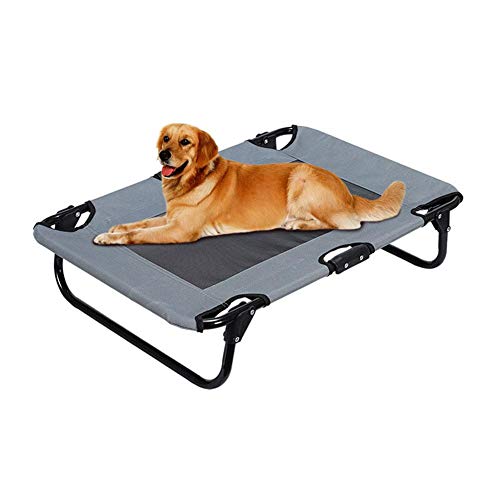 Hearthrousy Hundebett Outdoor Grosse Hunde Hundeliege Faltbar Klappbar Erhöhtes Faltbares Tragbares Großes Haustier Bett für Hunde Katzen Und Andere Haustiere 7752cm von Hearthrousy