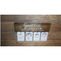 Grandkids Bildhalter - Bauernhaus Zeichen Großeltern Geschenk Rustikale Foto-Display Großmutter Grandkids Bildhalter - Bauernhaus Zeichen Großeltern Geschenk Rustikale Foto-Display Großmutter von HeartnHandsTreasures