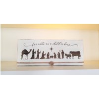 Krippenklötze - O Come Let Us Adore Him Holzklötze Weihnachtsklötze Rustikale Krippenklötze - O Come Let Us Adore Him Holzklötze Weihnachtsklötze Rustikale von HeartnHandsTreasures