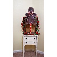 Lebkuchen-Yard-Schild - Weihnachten Yard Art Rustikales Yard-Schild Urlaub-Yard-Dekor Lebkuchen-Yard-Schild - Weihnachten Yard Art Rustikales Yard-Schild Urlaub-Yard-Dekor von HeartnHandsTreasures