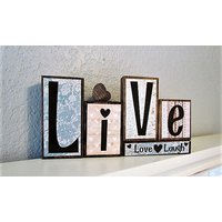 Live Lachen Liebe Zeichen - Vinyl Brief Blöcke Valentine Dekor Schrift Herz Lachzeichen Live Lachen Liebe Zeichen - Vinyl Brief Blöcke Valentine Dekor Schrift Herz Lachzeichen von HeartnHandsTreasures