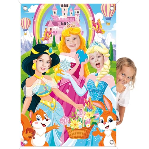 Geburtstagsparty Deko, Prinzessin Fotohintergrund Banner 150 x 100 cm Geburtstag Fotowand Hintergründe für Fotostudios Party Kindergeburtstag Happy Birthday Dekoration für Kinder Mädchen Junge von Heartsking