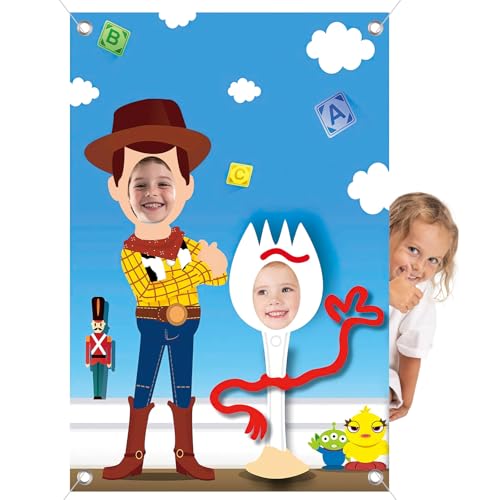 Geburtstagsparty Deko, Toy Fotohintergrund Banner 150 x 100 cm Geburtstag Fotowand Hintergründe für Fotostudios Party Kindergeburtstag Happy Birthday Dekoration für Kinder Mädchen Junge von Heartsking