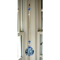 30 Mm Kristallkugel Fächeranhänger, Lichtanhänger, Suncatcher Mit Swarovski Kristall | 14 Farben Zur Auswahl - "Simplicity" von HeartstringsByMorgan