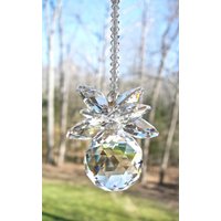 Crystal Ananas Sun Catcher Gemacht Mit Swarovski Für Home Window, Hanger, Rainbow Maker - "Bella, " Heartstrings By Morgan von HeartstringsByMorgan