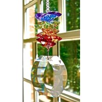 Crystal Prism Sonnenfänger, Swarovski View Mit Chakra Octagons, Suncatcher, Rainbow Maker - "Morgan" von HeartstringsByMorgan