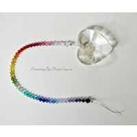 Kristall Herz Suncatcher, Regenbogen Maker Mit 34 Farben, Komplett Swarovski - "Aimee" von HeartstringsByMorgan