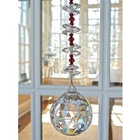 Kristallkugel Suncatcher, Fensterprisma, Made Mit Swarovski Kristallen, Erhältlich in 12 Farben - "Natalie Red" von HeartstringsByMorgan