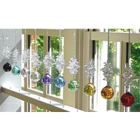 Kristallkugel Suncatcher Fenster Prisma Komplett Mit Swarovski Kristallen, Wählen Sie Aus 14 Farben "Catherine" Von Heartstrings By Morgan ." von HeartstringsByMorgan