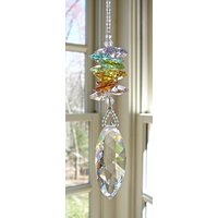 Pastellfarbener Kristall-Sonnenfänger, Komplett Mit Swarovski-Kristallen Und Regenbogen-Maker - "Summer" von HeartstringsByMorgan