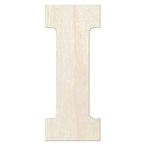 15,2 cm große Buchstaben aus Kiefernholz, unlackierte Holzbuchstaben für Wand, Weihnachtsdekoration, stehende Buchstaben, Scheiben, Schild, Dekoration (I) von Heather's cf