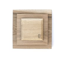 Massives Eichen Hackbrett - Gesengt Und Abschrägt Square von HeatherScottDesigns